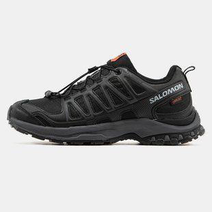 Мужские кроссовки Salomon XA PRO 3D Amphib Gore-Tex Термо "Black/White/Orange"