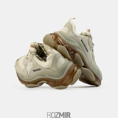 Кроссовки Balenciaga Triple S Clear Sole "Crystal Beige"