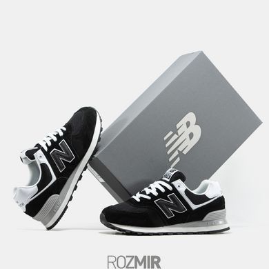 Кросівки New Balance 574 "Black/White-Grey"