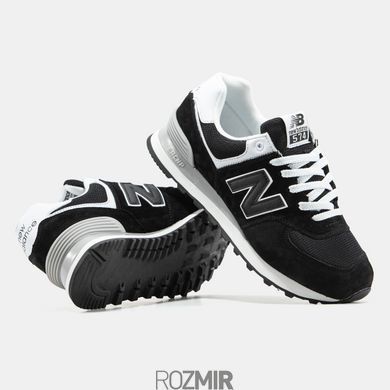 Кросівки New Balance 574 "Black/White-Grey"