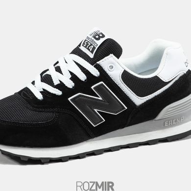 Кросівки New Balance 574 "Black/White-Grey"