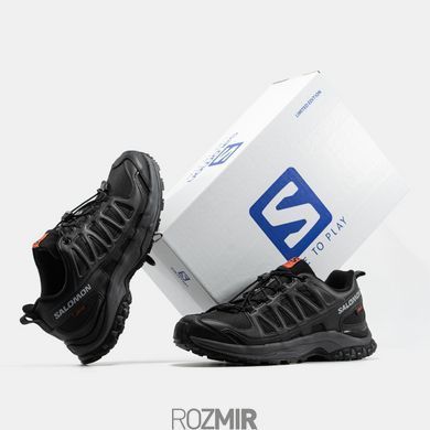 Мужские кроссовки Salomon XA PRO 3D Amphib Gore-Tex Термо "Black/White/Orange"