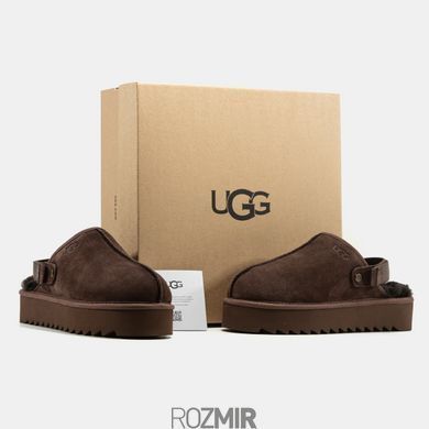 UGG Lanah Clog Platform Slipper Brown