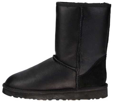 Uggs classic short leather outlet boots