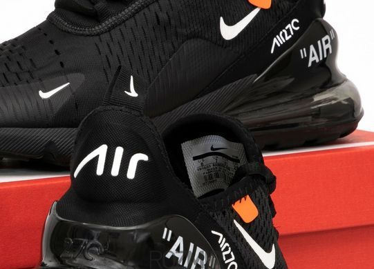 Мужские кроссовки OFF-White x Nike Air Max 270 "Black"