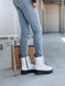 Зимові черевики Dr. Martens Jadon Smooth Leather Platform Boots White з хутром