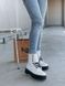 Зимові черевики Dr. Martens Jadon Smooth Leather Platform Boots White з хутром