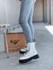 Зимние ботинки Dr. Martens Jadon Smooth Leather Platform Boots White с мехом