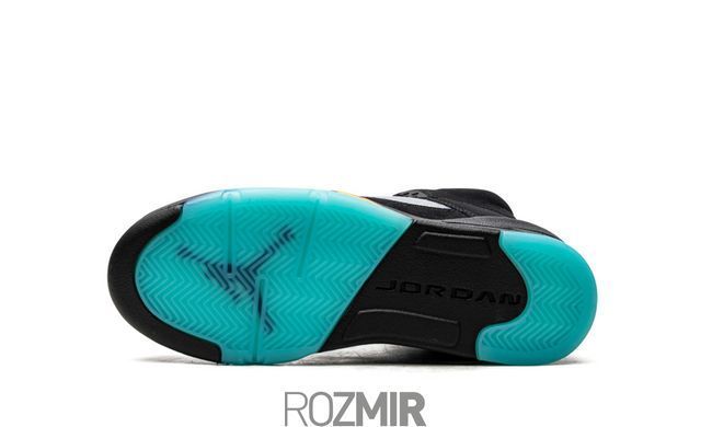 Кросівки Air Jordan 5 Aqua "Black/Taxi/Aquatone"