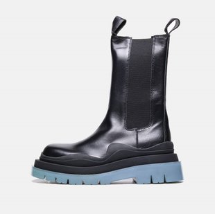 Ботинки Bottega Veneta Veneta Tire Boots "Black/Blue"