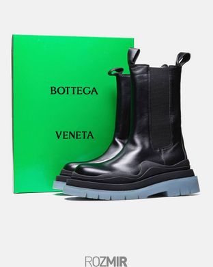 Черевики Bottega Veneta Veneta Tire Boots "Black/Blue"