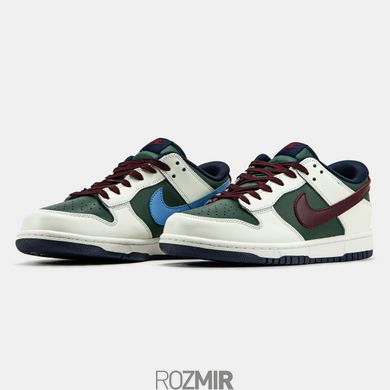 Кросівки Nike SB Dunk Low White/Green-Brown