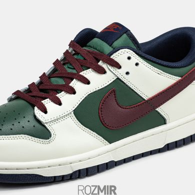 Кроссовки Nike SB Dunk Low White/Green-Brown