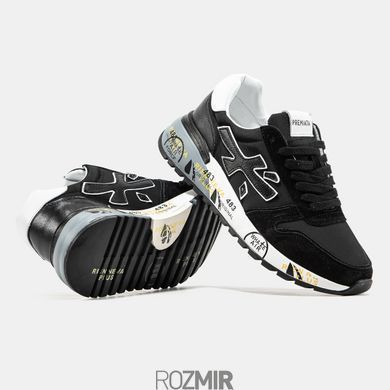 Кросівки Premiata Mick "Black/White-Grey"