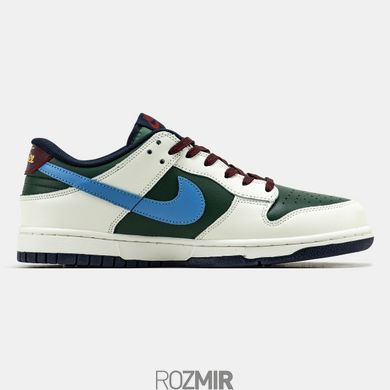 Кроссовки Nike SB Dunk Low White/Green-Brown