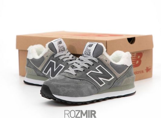 Зимние кроссовки New Balance 574 Winter "Grey" с мехом