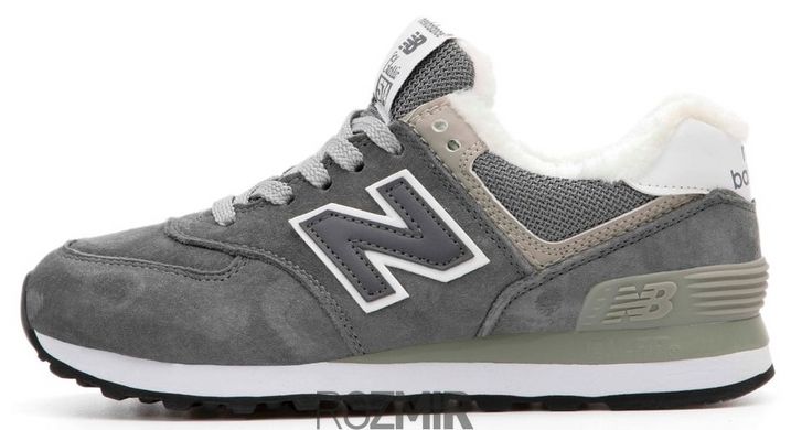 Зимние кроссовки New Balance 574 Winter "Grey" с мехом