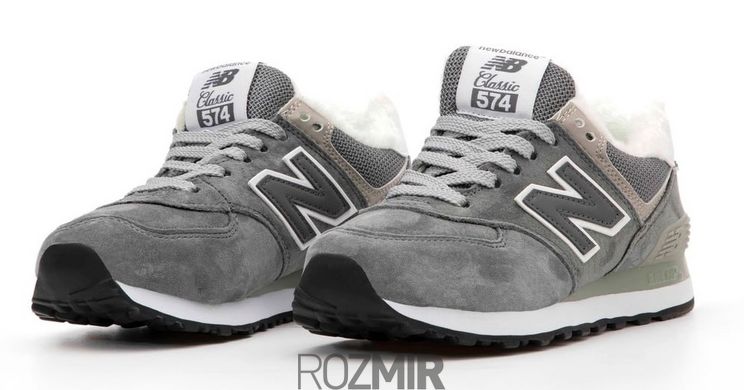 Зимние кроссовки New Balance 574 Winter "Grey" с мехом