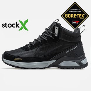 Зимние мужские кроссовки Nike Rivah Gore-Tex Winter "Black/Grey" с мехом