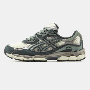 Мужские кроссовки Asics Gel-NYC "Dark Gray/Green/Cream/Silver/Black"