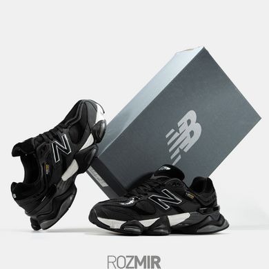 Мужские кроссовки New Balance 9060 Cordura Термо "Black/White"