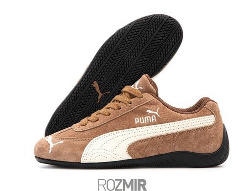 Женские кроссовки Puma Speedcat "Brown/White"