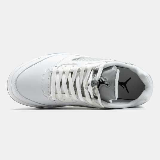 Кроссовки Nike Air Jordan 5 Retro Low Metallic White Белый 2010