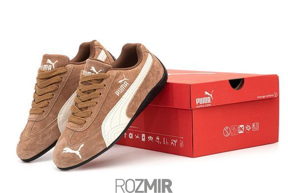 Женские кроссовки Puma Speedcat "Brown/White"