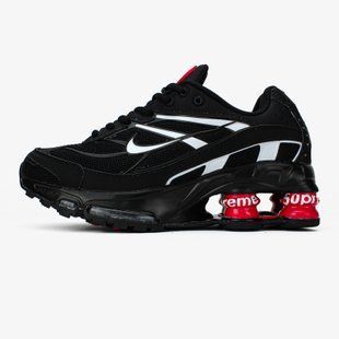 Мужские кроссовки Supreme x Nike Shox Ride 2 SP "Black/Electric Red"