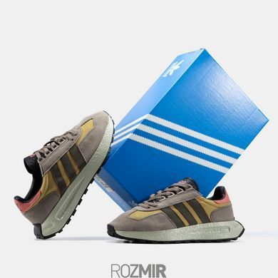 Кросівки adidas Retropy E5 "Gray/Yellow/Olive/Brown/Black/Red"