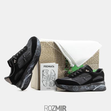 Мужские кроссовки Premiata Moerun "Black/Gray"