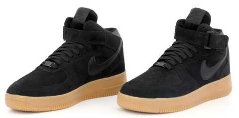 Air force 1 hot sale suede black gum