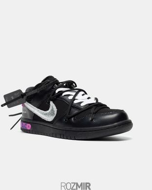 Кросівки Nike Dunk Low x Off-White 50/50 Black/Purple