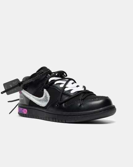 Купить Кросівки Nike Dunk Low x Off-White 50/50 Black/Purple