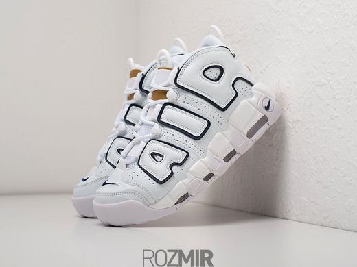 Кросівки Nike Air More Uptempo "White/Midnight Navy-Metallic Gold" 415082-109