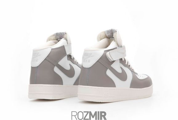 Зимние кроссовки Nike Air Force High Winter "White/Grey" с мехом