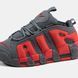 Мужские кроссовки Nike Air More Uptempo Low "Dark Grey/Metallic Silver/Light Crimson"