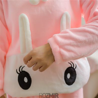 Женская теплая розовая пижама Gentle Bunny "Pink/White"