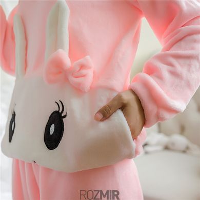 Женская теплая розовая пижама Gentle Bunny "Pink/White"