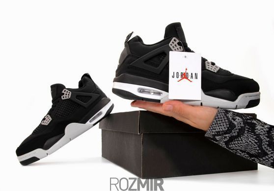 Кроссовки Nike Air Jordan 4 Retro Black Canvas