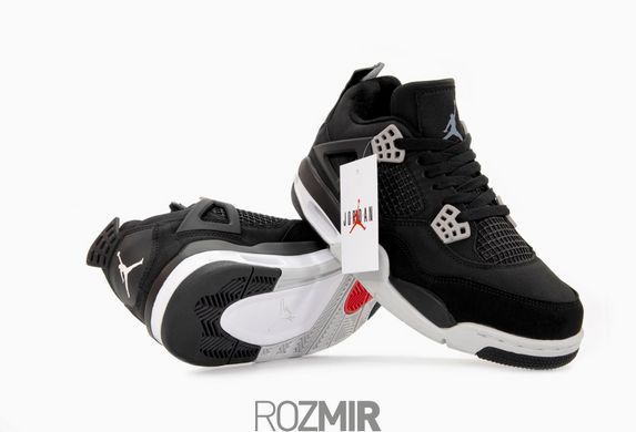 Кроссовки Nike Air Jordan 4 Retro Black Canvas
