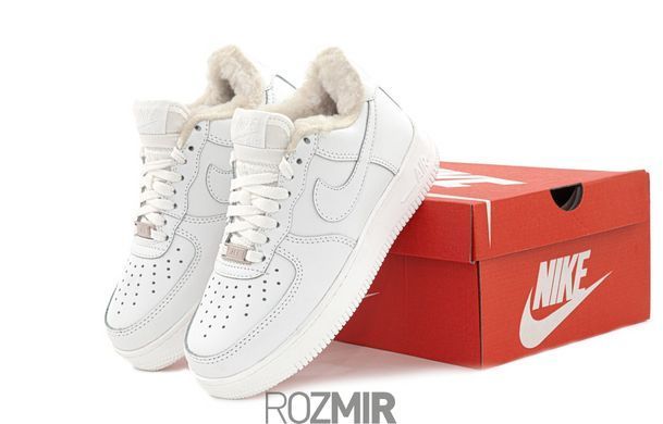Зимние кроссовки Nike Air Force 1 Low Winter "White" с мехом