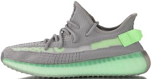 Кросівки adidas Yeezy Boost 350 V2 "Wolf Grey/Green Glow"