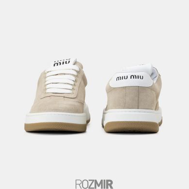 Жіночі кросівки Miu Miu Platform sneakers "Beige White"