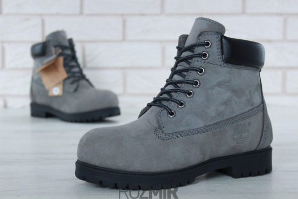 Зимние ботинки Timberland Winter Grey" с натуральным мехом