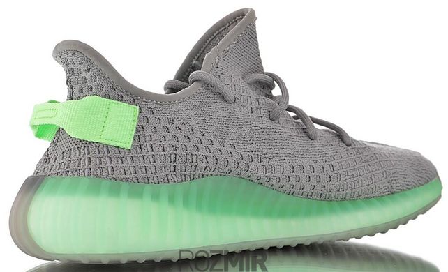 Кросівки adidas Yeezy Boost 350 V2 "Wolf Grey/Green Glow"