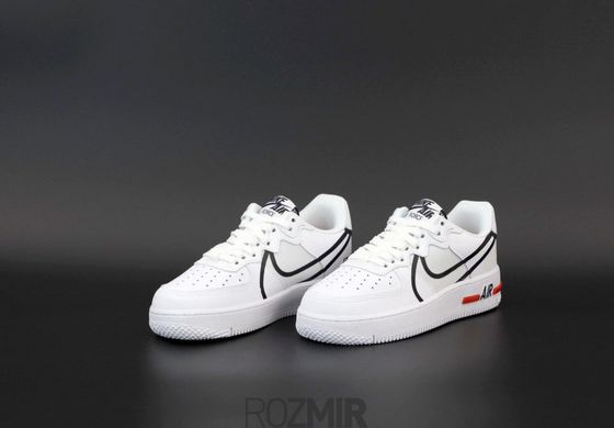 Кросівки Nike Air Force 1 React "White Black Red"