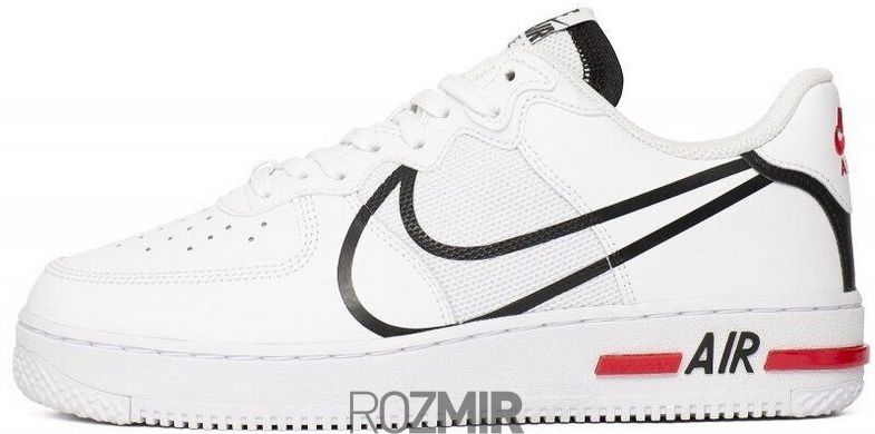 Кроссовки Nike Air Force 1 React "White Black Red"