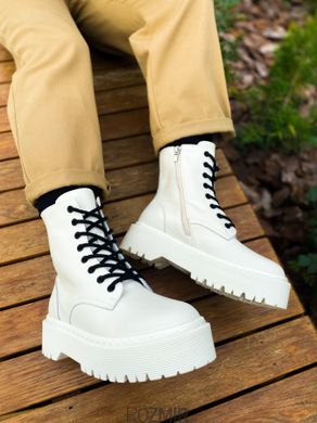 Ботинки Dr. Martens Jadon Premium White без меха с молнией