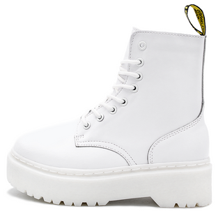 Ботинки Dr. Martens Jadon Premium White без меха с молнией - 36 РАЗМЕР !